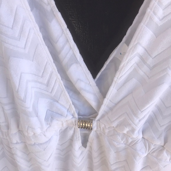 Swimsuit Terry Cloth Chevron Cover Up - Picture 6 of 6